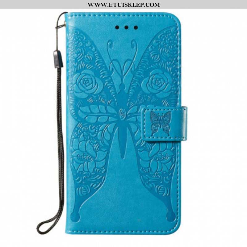 Etui Folio do Samsung Galaxy S21 5G Motyl Kwiatowy Wzór